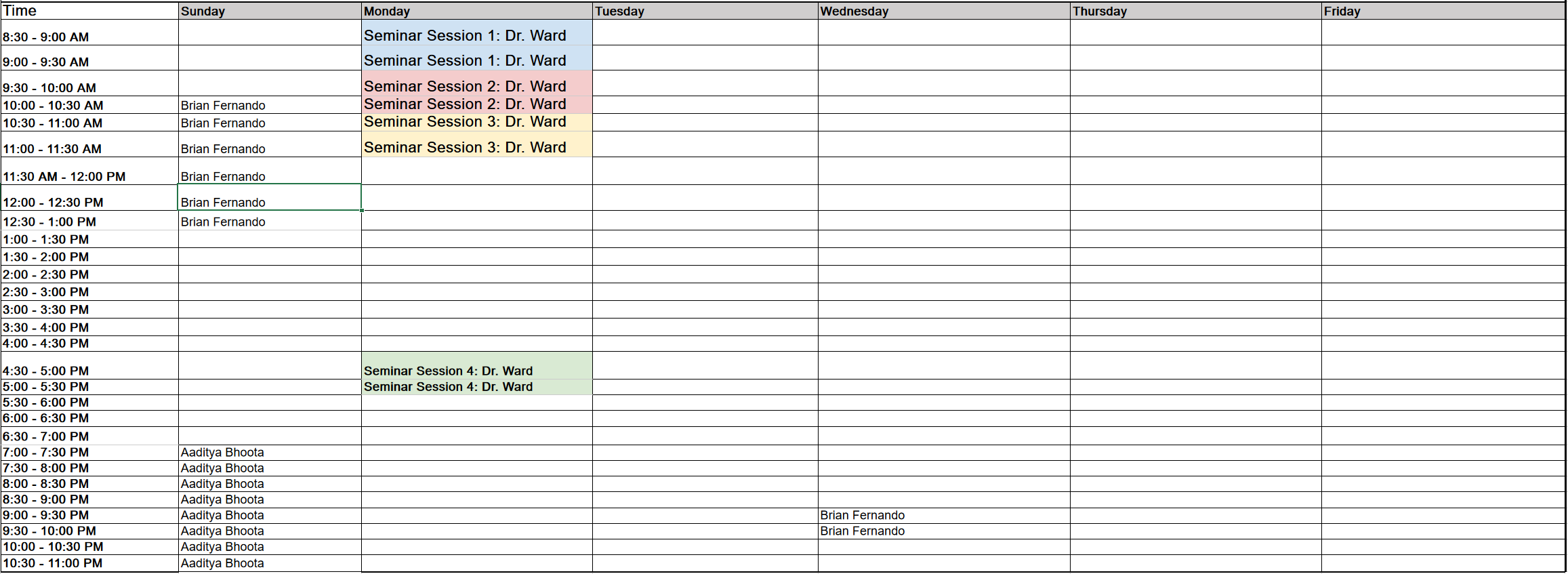 TDM 302 Office Hours